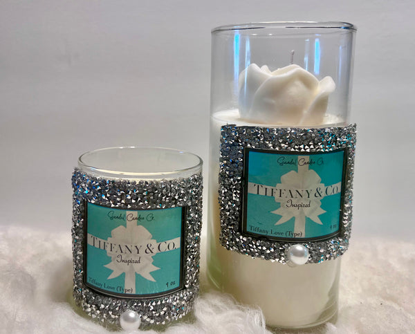 Tiffany Blue Inspired Glamour Candle