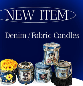 Denim Fabric Candles