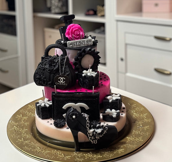 Designer Inspired Decor Cake Candle - Three Tiered Multi
