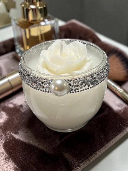 Pearl & Rhinestone Mini Votives