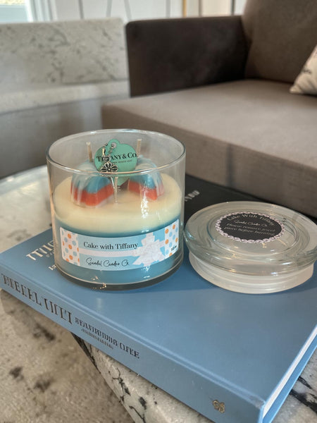 Cake with Tiffany Bundt Cake Candle