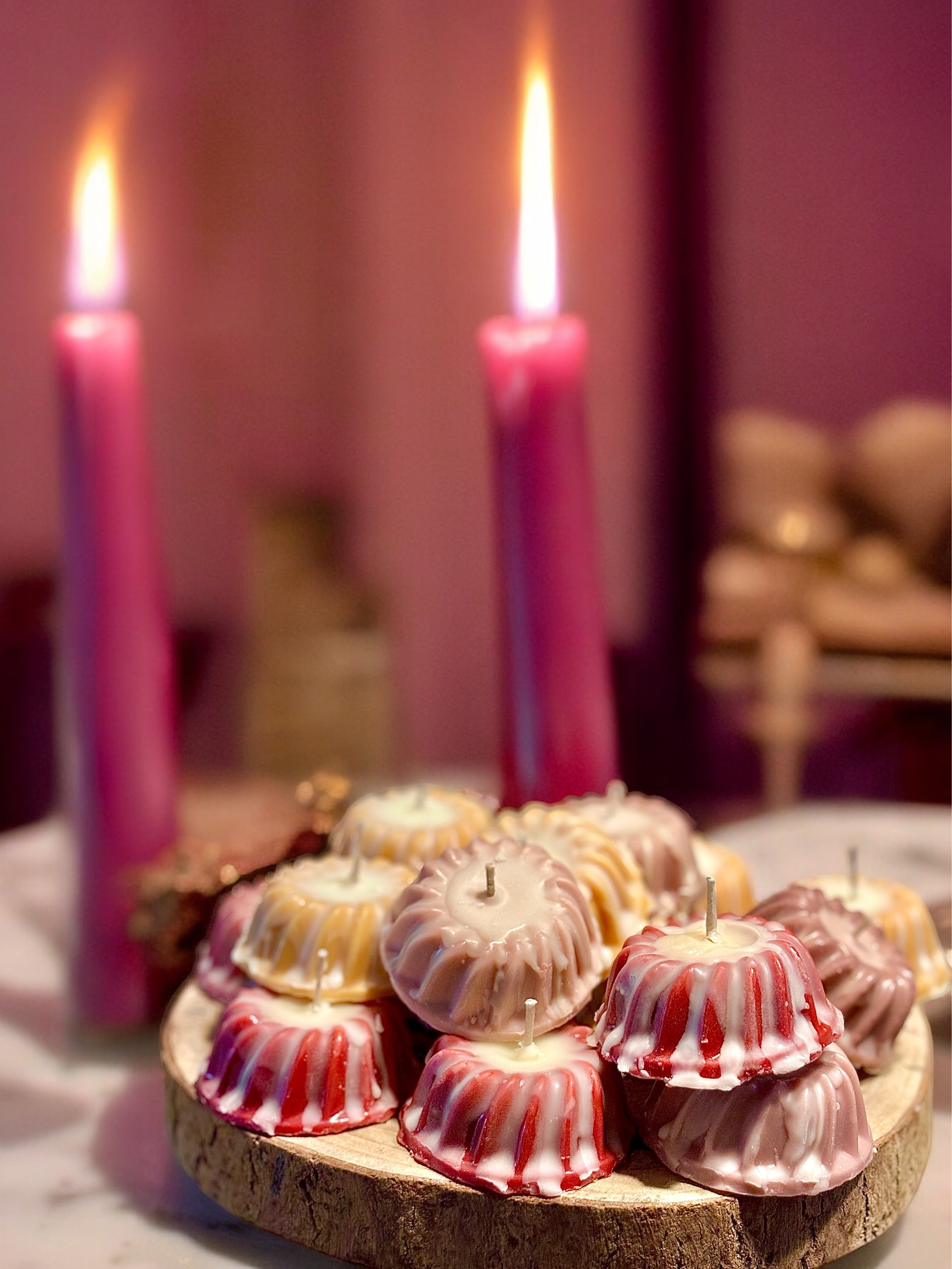 Mini Bundt Cakes Candles