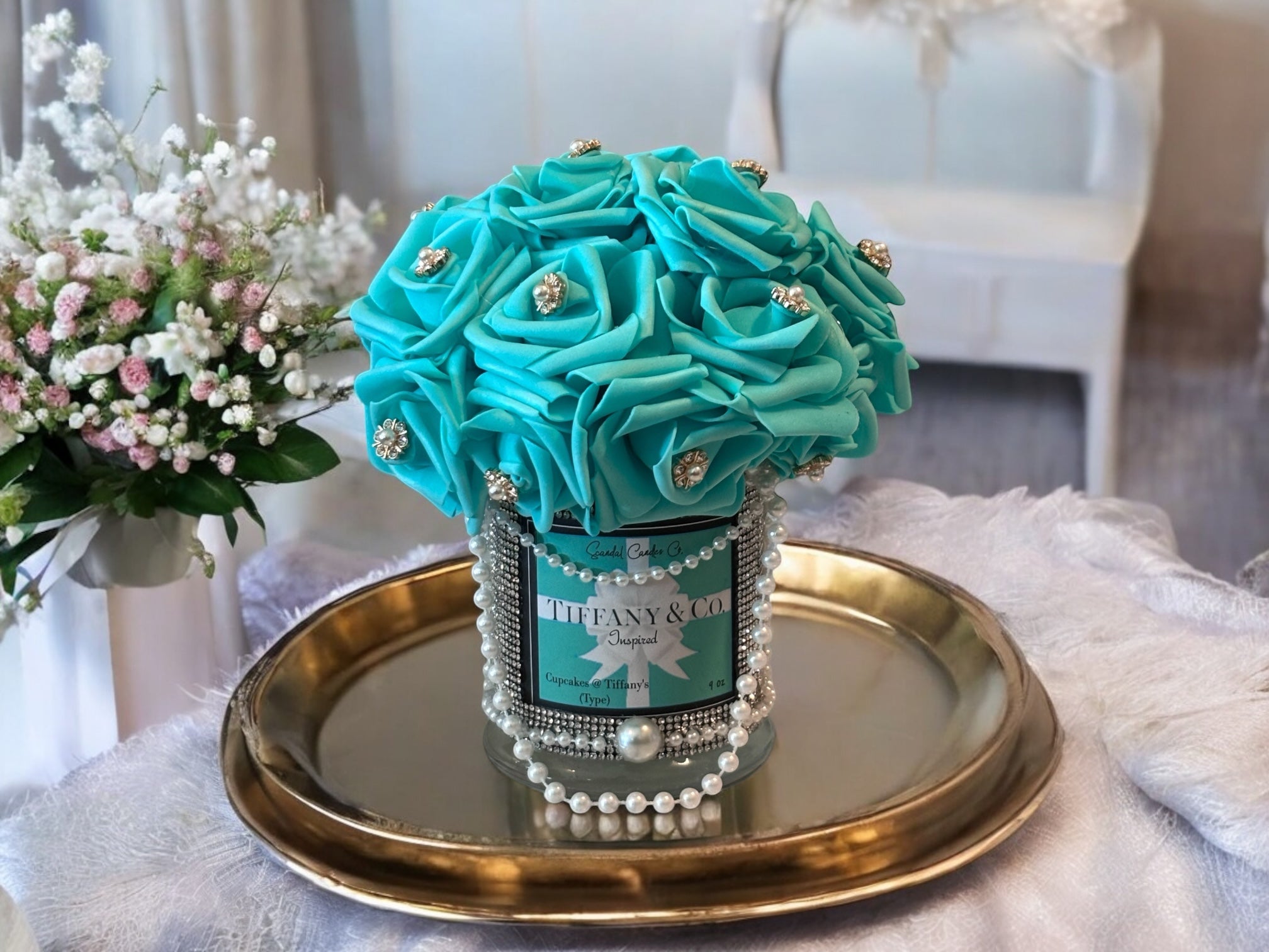 Tiffany Blue Inspired Glamour Candle