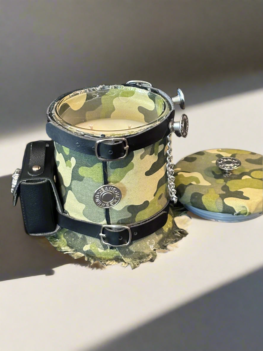 Exclusive!  Denim Camouflage Keepsake Candle