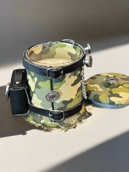 Exclusive!  Denim Camouflage Keepsake Candle