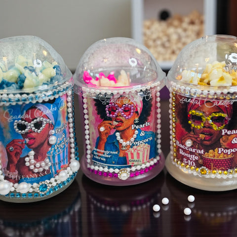 Glam Popcorn Candles