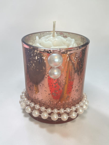 Pearl & Rhinestone Mini Votives
