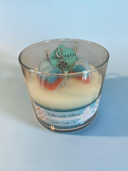 Cake with Tiffany Bundt Cake Candle