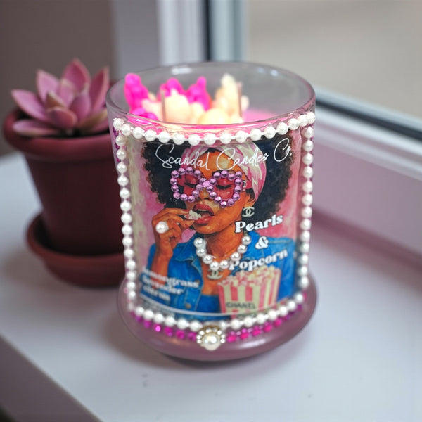 Glam Popcorn Candles