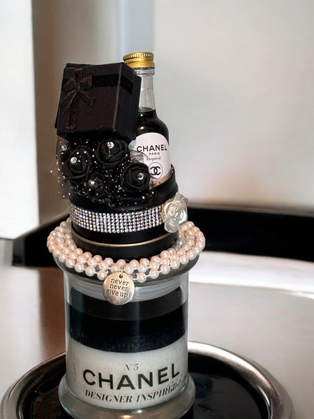 Black Designer Inspired Wine Glamour Candle