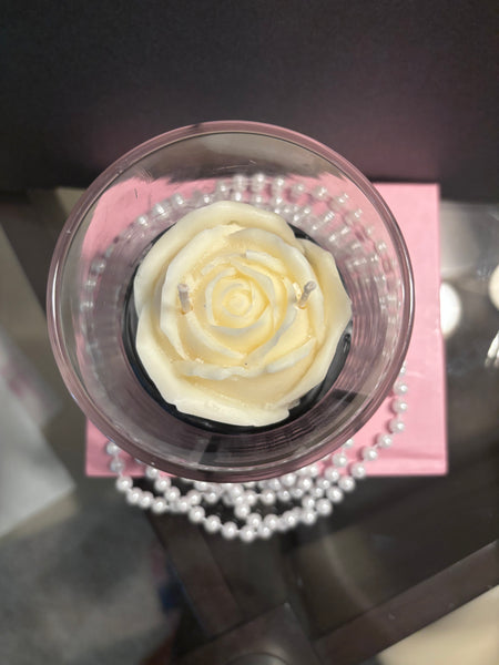 Designer Inspired Rose Candle