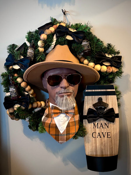 "Zaddy" Man Cave Wreath Hanging