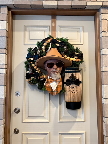 "Zaddy" Man Cave Wreath Hanging