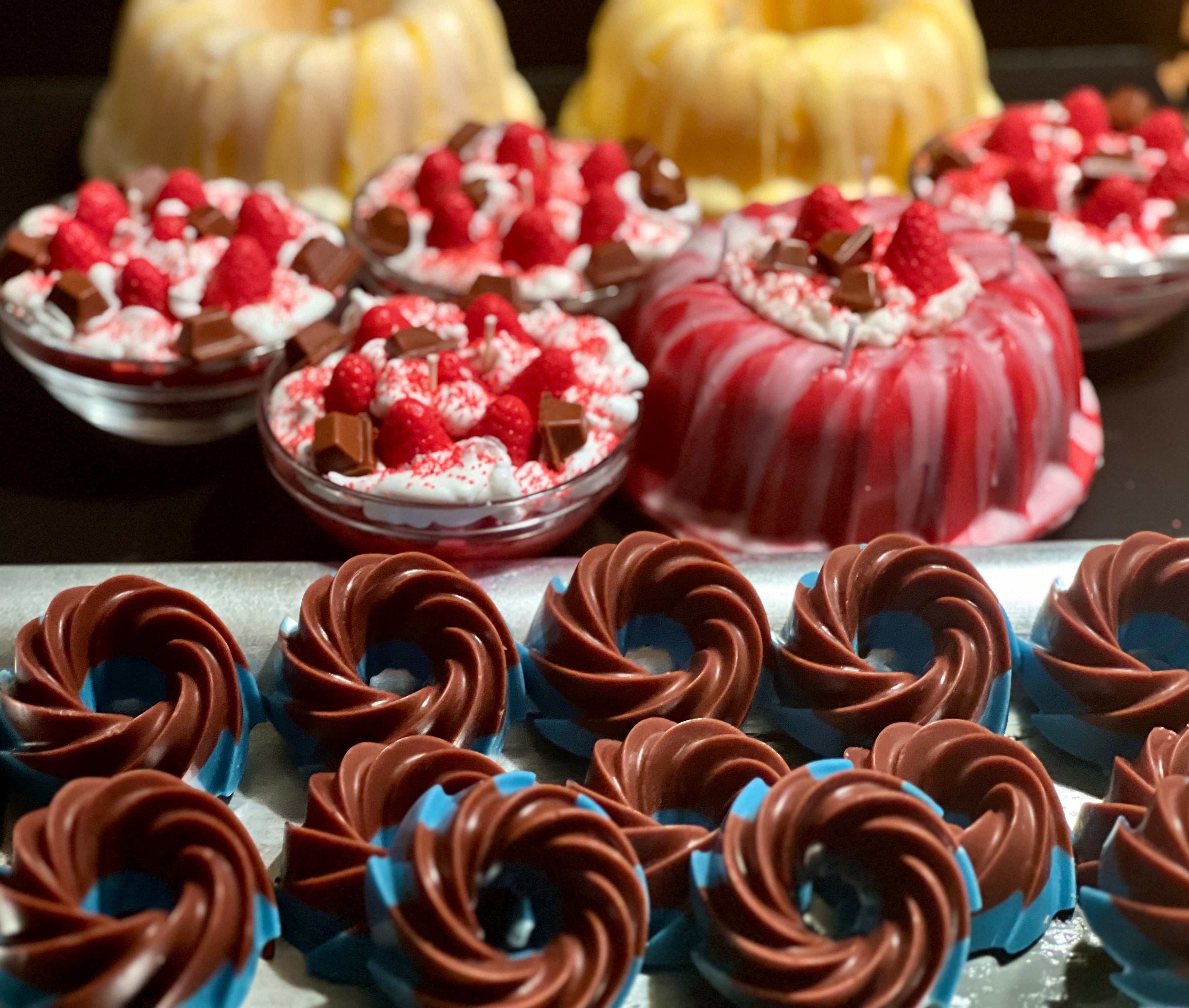 Designer Inspired Blue Mini Bundt Cakes