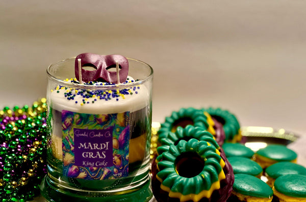 Mardi Gras Candle