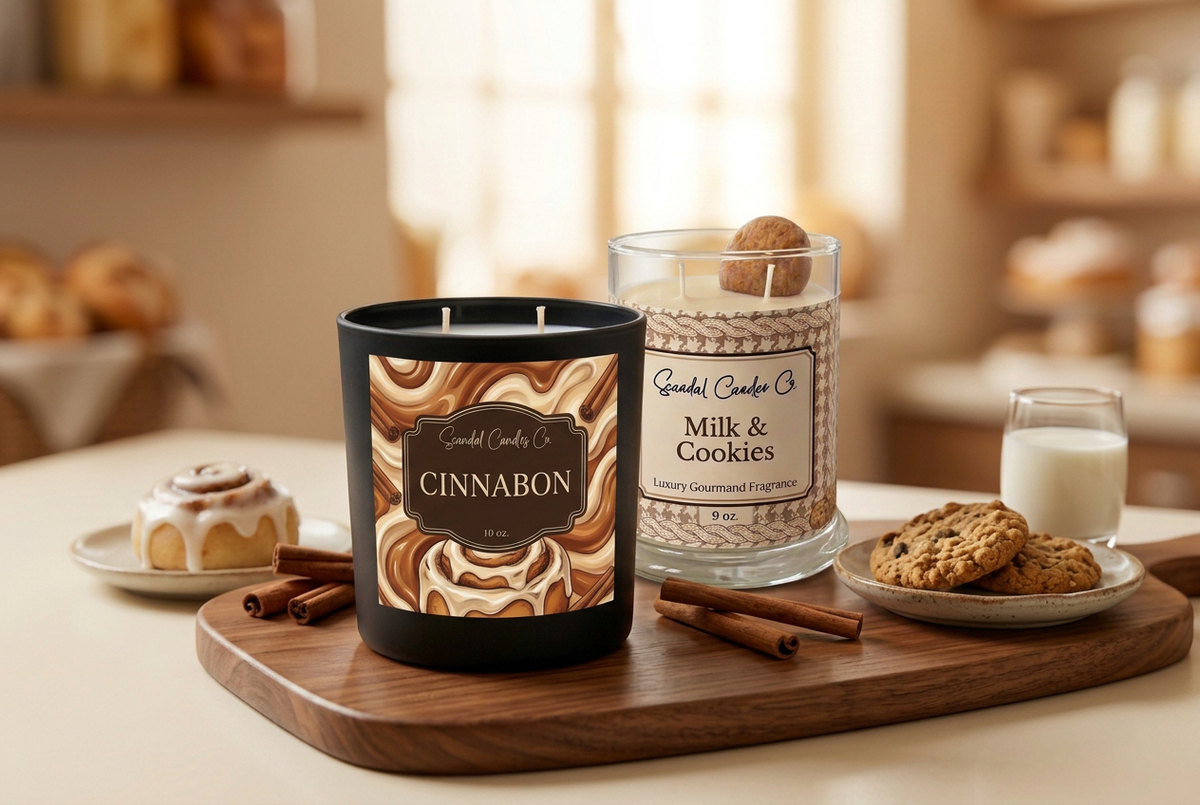 Alternative Cinnabon and Milk & Cookies candle photo