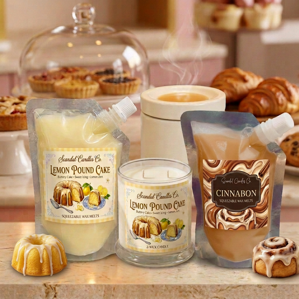 Dessert Bar photo with a mini lemon pound cake on the left