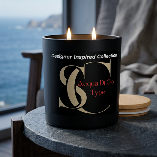 Acqua Di Gio Type candle in a refined coastal interior
