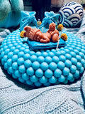 Blue Pearl Keepsake Candle Cake - Scandal Candles Co.