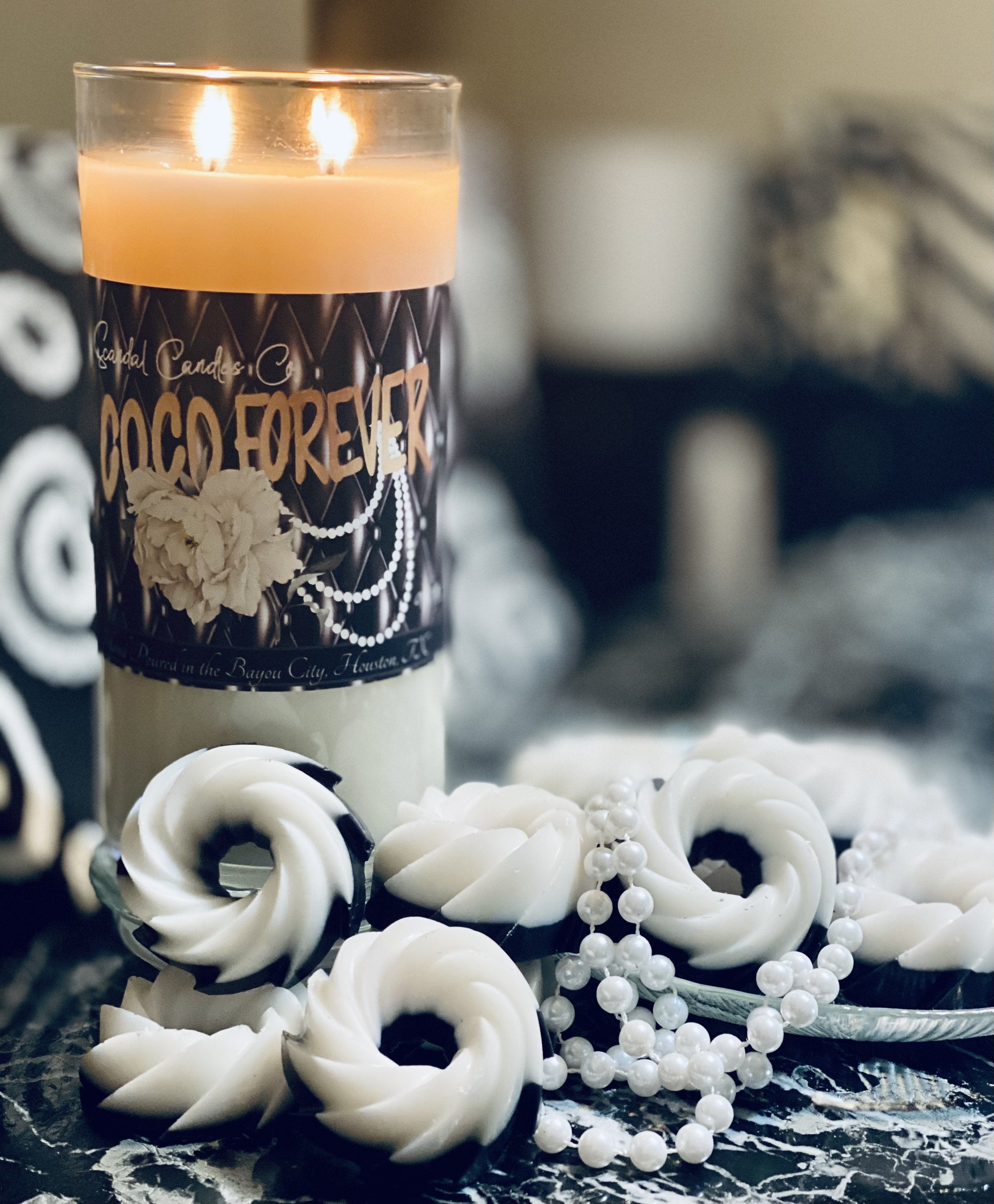 Chanel B&W Mini Bundt Cakes - Scandal Candles Co.
