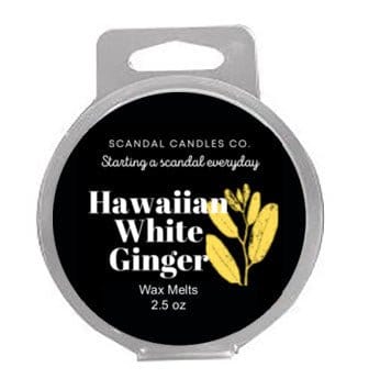 Clam Shell Wax Melts - Hawaiian White Ginger - Scandal Candles Co.