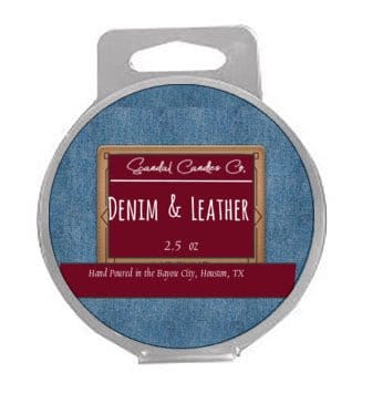 Clamshell Wax Melts - Denim & Leather - Scandal Candles Co.