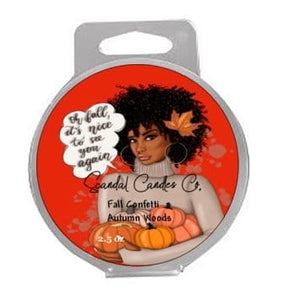 Clamshell Wax Melts - Fall Confetti - Brown - Scandal Candles Co.