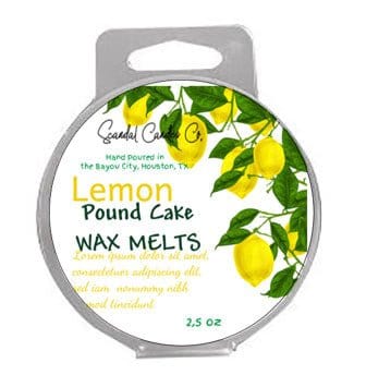 Clamshell Wax Melts - Lemon Pound Cake - Scandal Candles Co.