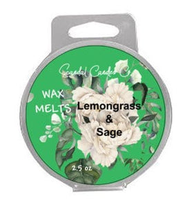 Clamshell Wax Melts - Lemongrass & Sage - Scandal Candles Co.