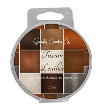 Clamshell Wax Melts - Tuscan Leather - Scandal Candles Co.
