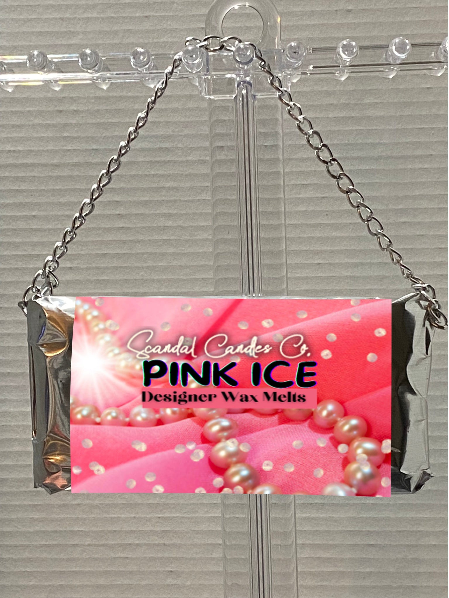 Designer Wax Melt Clutch/Purse - Pink Ice - Scandal Candles Co.