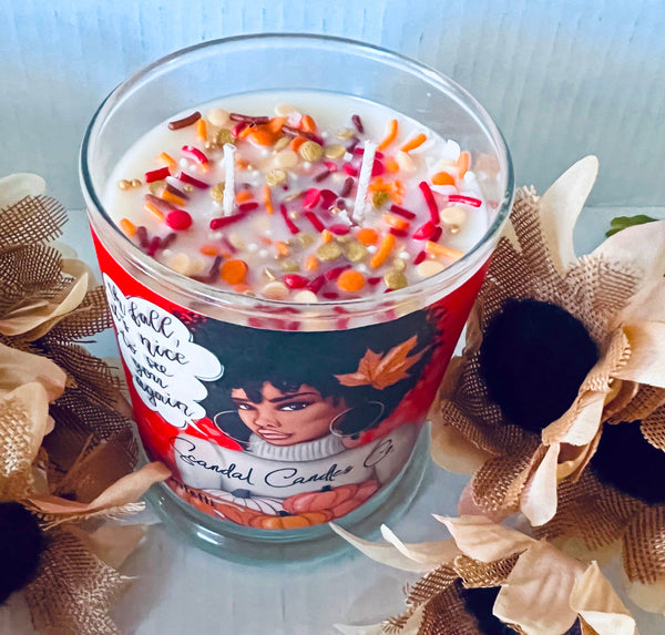 Fall Confetti Candle - Brown - Scandal Candles Co.
