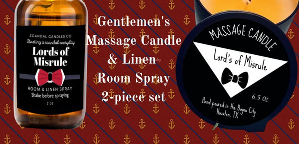 Gentleman's Massage Candle - 2-piece set - Scandal Candles Co.