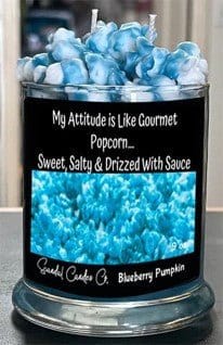 Gourmet Popcorn With Attitude - Blueberry Pumpkin - Scandal Candles Co.