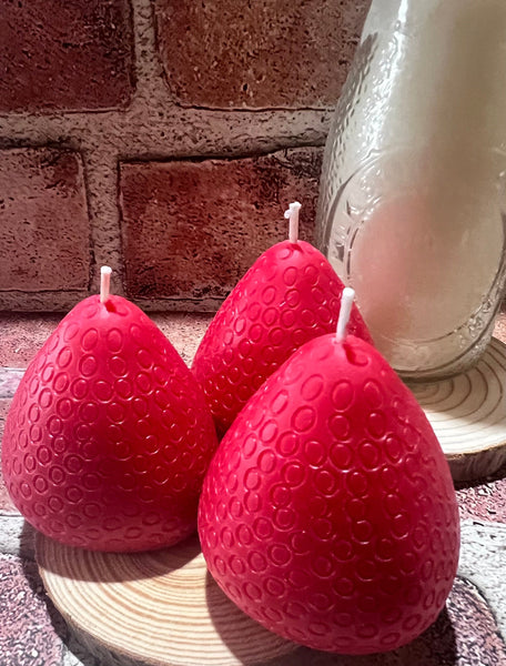 Mini Strawberry Candles (Set of 3) - Scandal Candles Co.